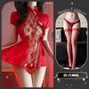 Sex underwear retro cheongsam embroidered hollow skirt sexy backless straps pure desire uniform temptation qqny