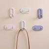 Pink Purple Wall Hook Punch-Free Bathroom Kitchen Storage Hook Door Hanger Self Bag Hat Rack Key Holder Hardware Hook Home Decor