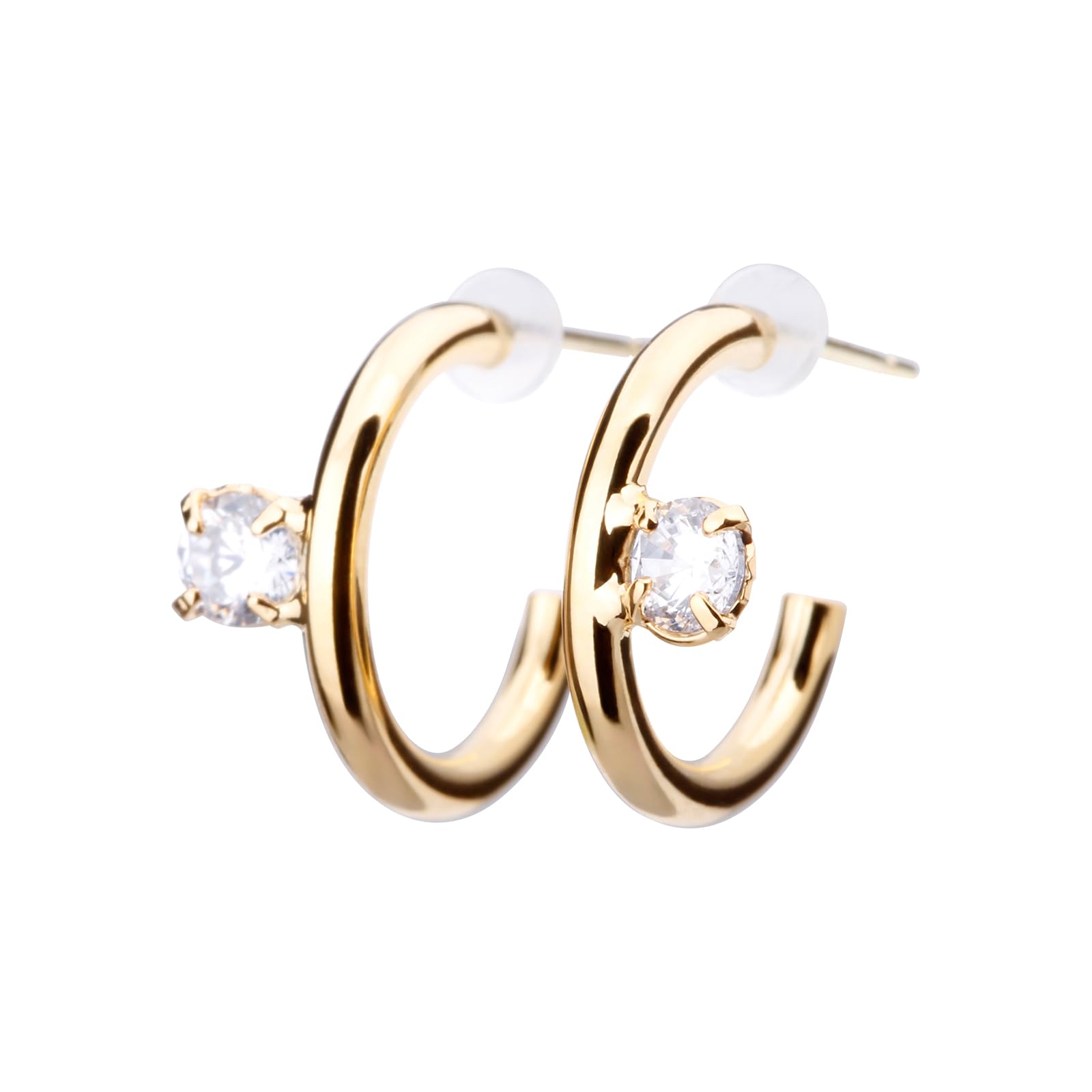 

LOKUMI Виготовлено з 18K K18 Кубічних Нікелевих Сережок, Японія, Золото, Пусет, K18, Гіпоалергенні, Цирконій, Кільце, Біжутерія, Жіночі, Прості, Пусети, Маленькі, Популярні,