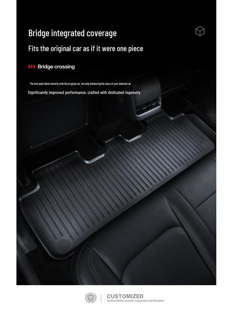 Tesla Model Y TPE Floor Mats: Full Coverage for Car, Trunk, and Integrated Areas