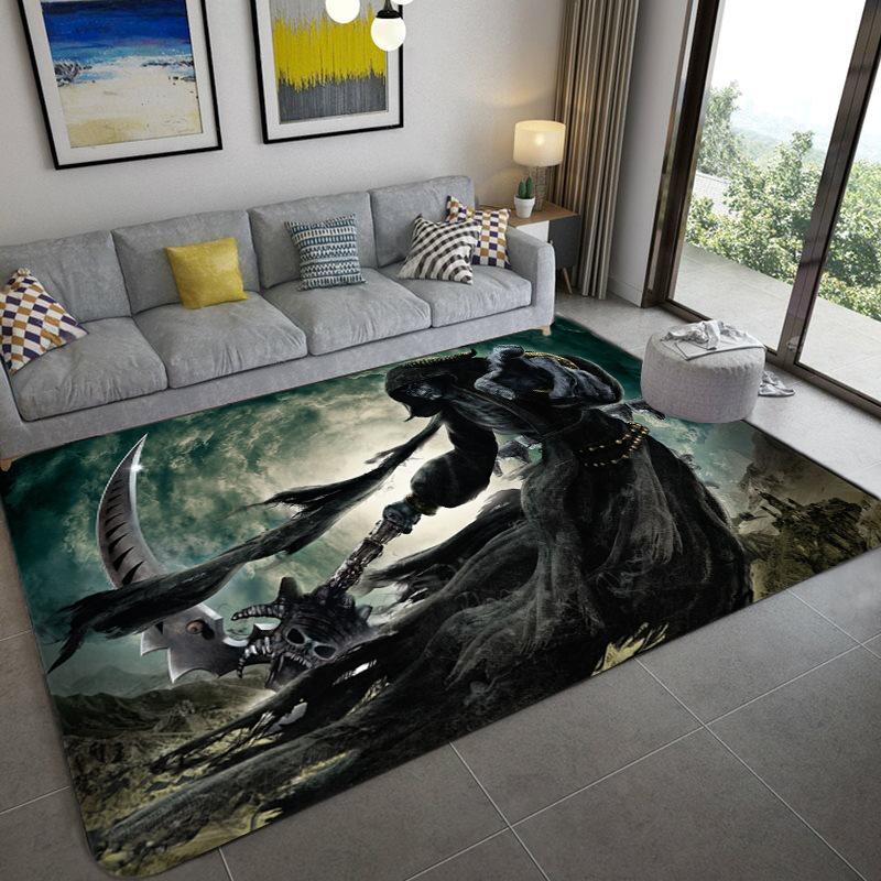 Abstract Skull Living Room Carpet, Bedroom Dining Room Floor Mat Ebay