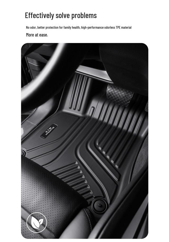TPE Floor Mats for Hongqi Models 18-26: H5, H6, HS5, EQM5, E-HS3, HS3, H9