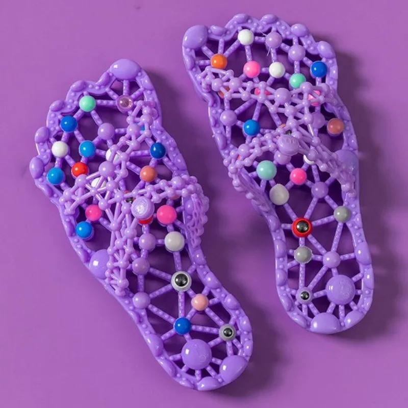 Slippers Women Health Foot Therapy Anti-slip Summer Shoes Sandals Bathroom Quick-drying Footwear Couples Home Health Sandalias
