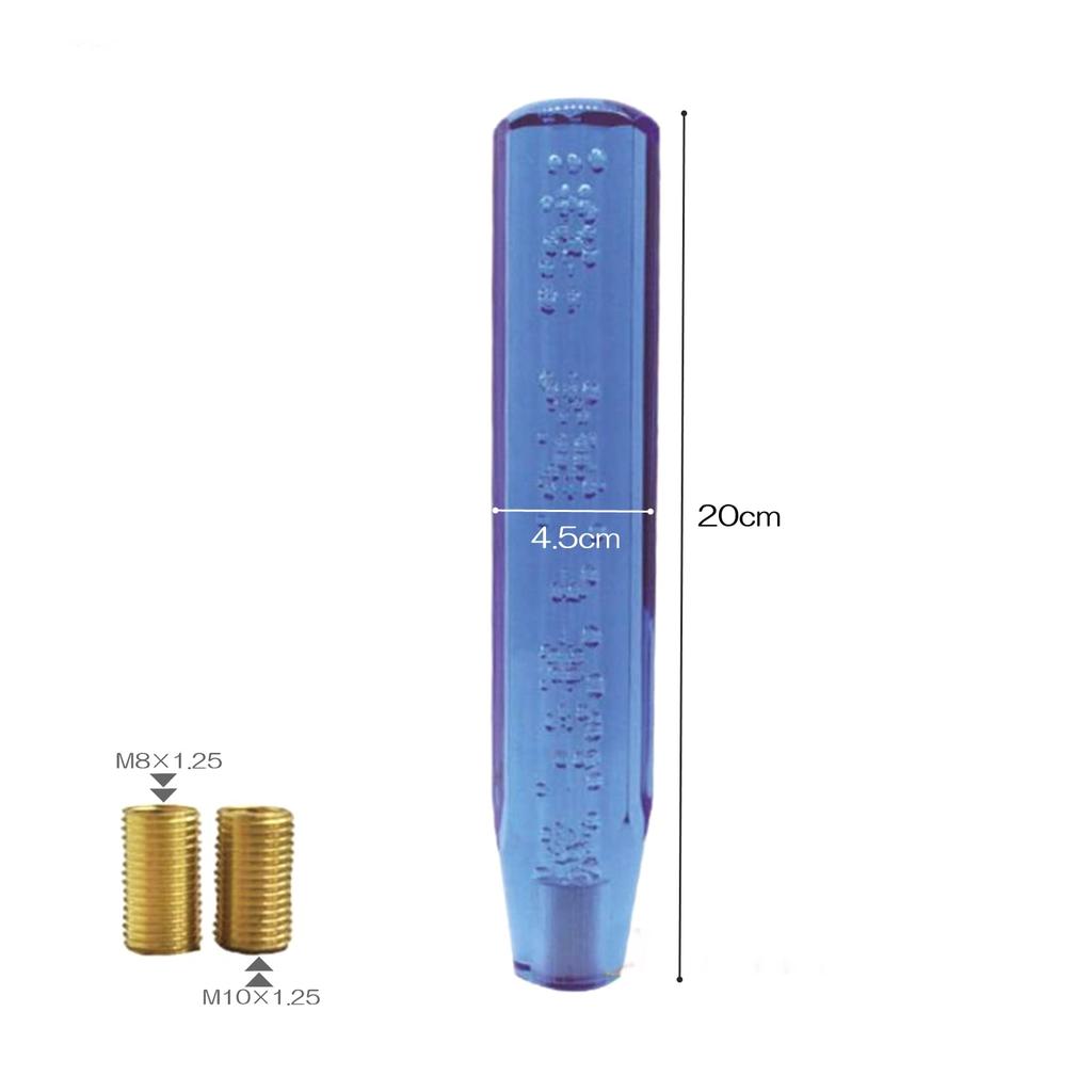 Universal Crystal Shift with Bubble Adapter 3 20cm [SCGEHA] Knob, Octagonal, Fill, Included, Colors, (Blue)