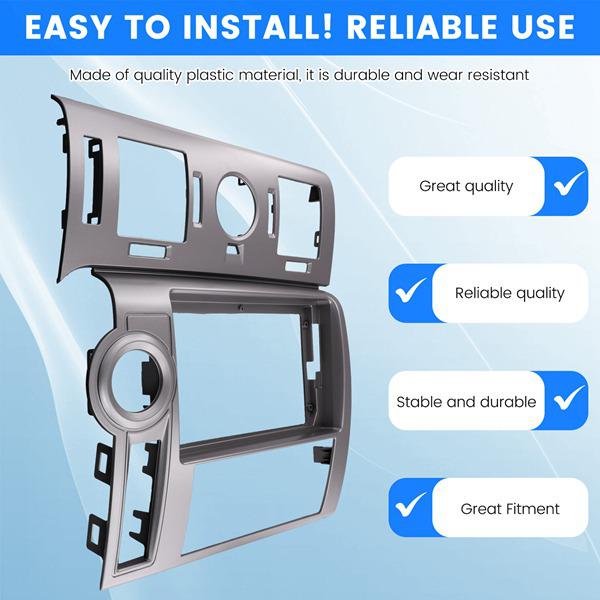 Silver ABS Front Trim Adapter for 2008 Hummer H2