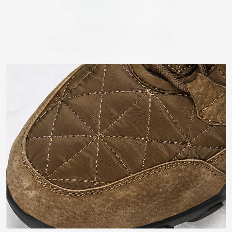 Winter Men's Warm Snow Boots High-top Outdoor Plush Shoes Plus Size 39-47