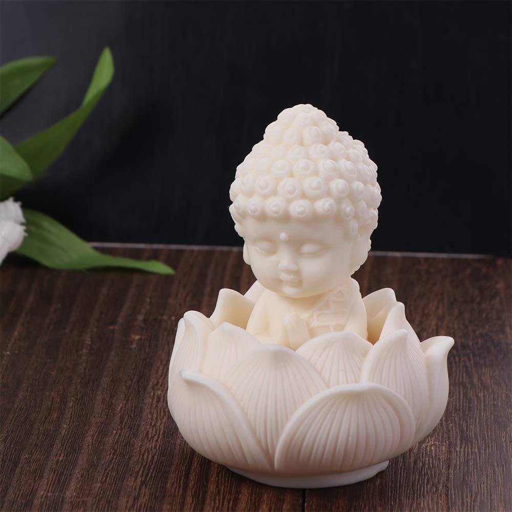 Chinese Style Buddha Ornaments Q Version Coconut Figurine Lotus Tathagata Buddha Statue  Garden