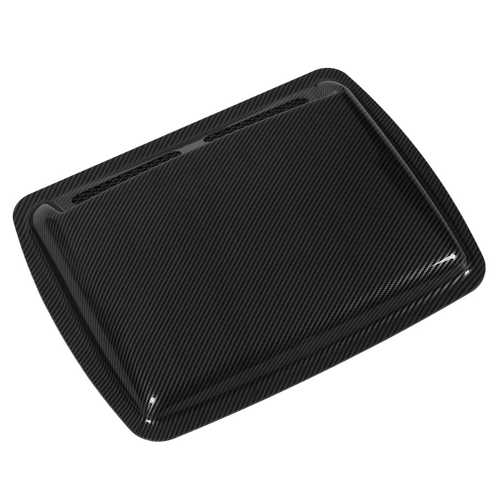 Hood Scoop Vent Bonnet Cover Decorative Air Flow Intake Covers with Self Adhesive Design for CarsCarbon Fiber Style