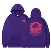 Plus Size Women's Retro Hip Hop Hoodie - Street Style Letter Print, Loose Fit, Autumn/Winter Fashion