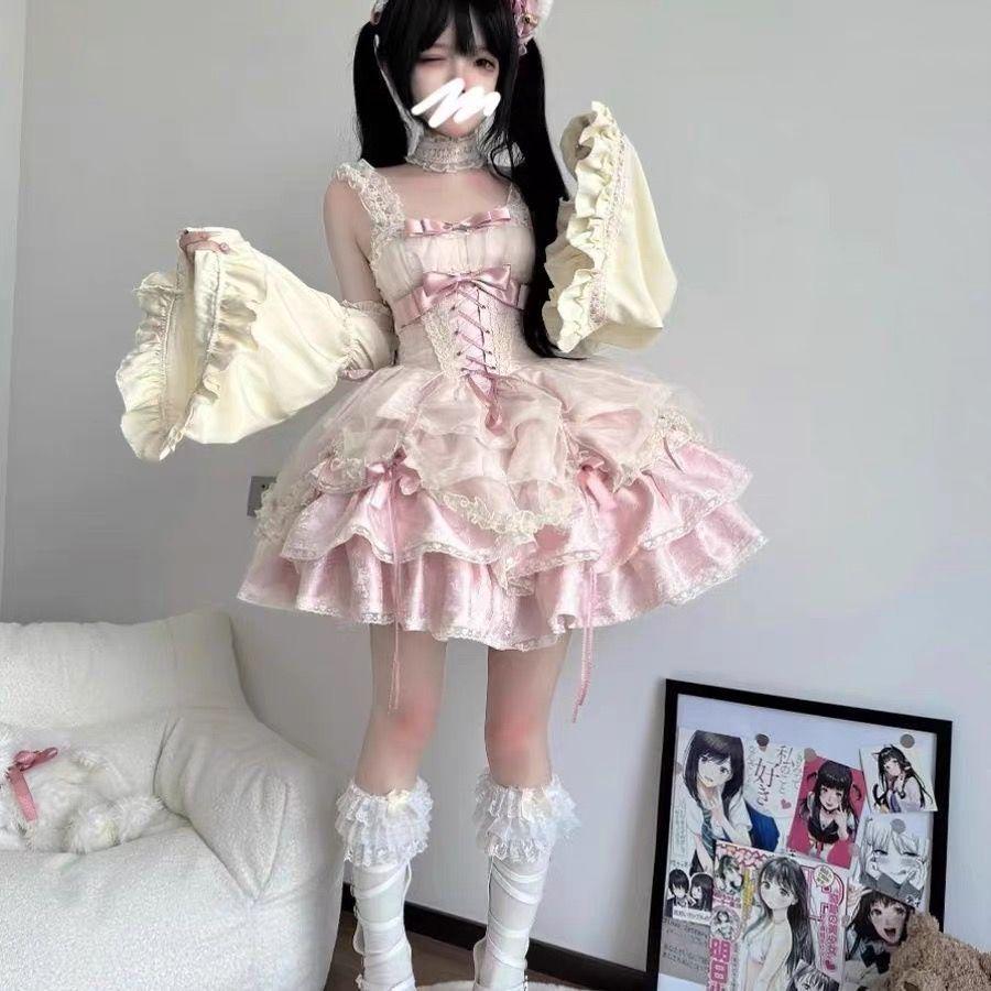 Rose Butler JSK Ballet Lolita Full Set Subculture Dopamine Style
