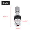 10pcs TR43E Tyre Valve Stems Tubeless Tire Valves Metal Replacement Stems with Thrd End for Motorcycles Cars Trucks