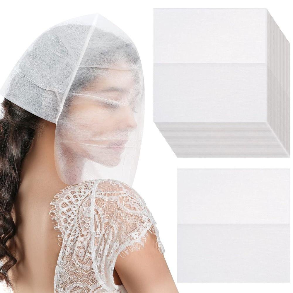 Non Woven Fabric Makeup Hood Disposable Beauty Makeup Protective Hoods Face Makeup Protector Hood