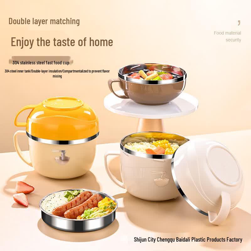 ZISIZ 304 Stainless Steel Instant Noodle Bowl