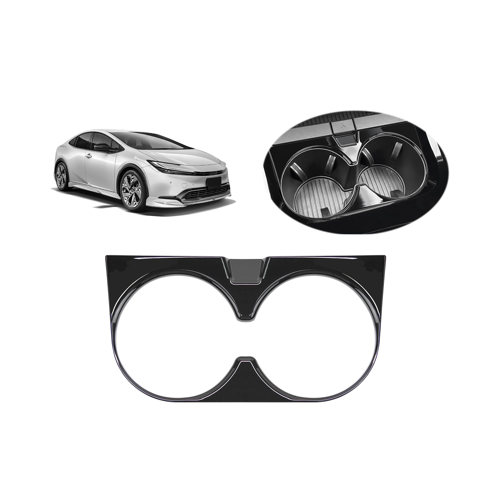 Toyota 5th Generation New Prius 60 Series Drink Holder Sanquuqoo MXWH60 MXWH65 ZVW60 ZVW65 Prius 60 Series Prius Accessory Console Cup Holder Panel