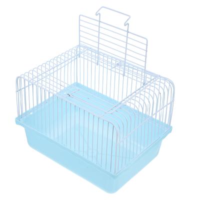 Portable Bird Cage Lightweight ABS Plastic Travel Carrier for Lovebirds Parakeets Cockatiels Small Animals Easy Clean