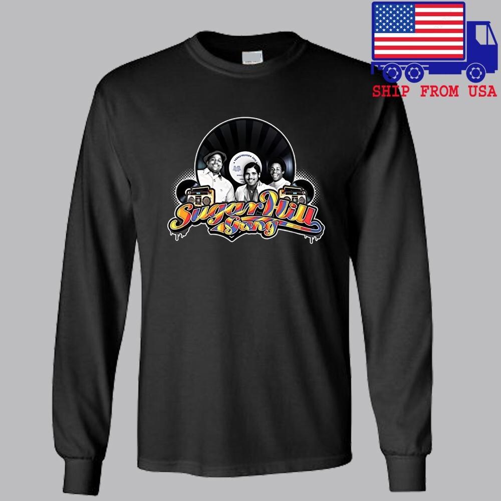 SugarHill Gang Sugar Hill Men#039;s Black Navy Blue Size S to 3XL Unisex T-Shirt XXXXL