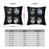 KISS Rock Band Square Pillowcase Cushion Cover Pillow Case Throw Pillow Cover for Home Sofa Living Room