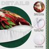 1pcs Christmas Theme Pillowcase Square Bedroom Cushion Covers Zipper Living Soft Home Comfortable Decor 45x45cm