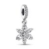 925 Silber Weihnachtsglocke Schneemann Anhänger Perle für Charms Armband Schmuck Zubehör Geschenk