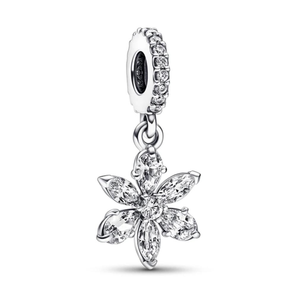 925 Silber Weihnachtsglocke Schneemann Anhänger Perle für Charms Armband Schmuck Zubehör Geschenk