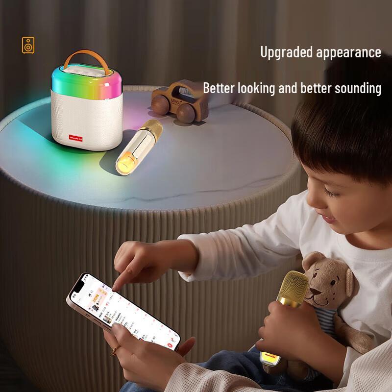 Newsmy Portable Bluetooth Karaoke Microphone Speaker