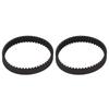 2PCS Vacuum Cleaner Belt Rubber Wear Resistant Vacuum Cleaner Belt Replacement for SHark AZ1002 AZ1000 AX952 AX950