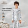 YEEHOO Boys' Antibacterial Cotton-Modal Long Sleeve Pajamas