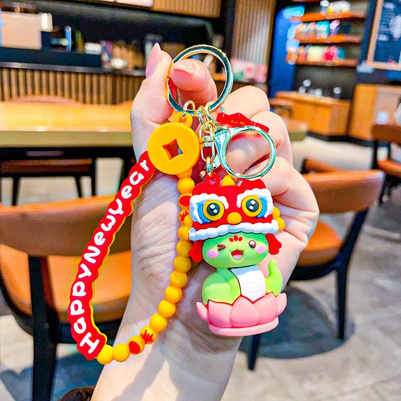 Unique Silicone Snake Year Keychain Featuring Festive Designs For Occasions Celebrating