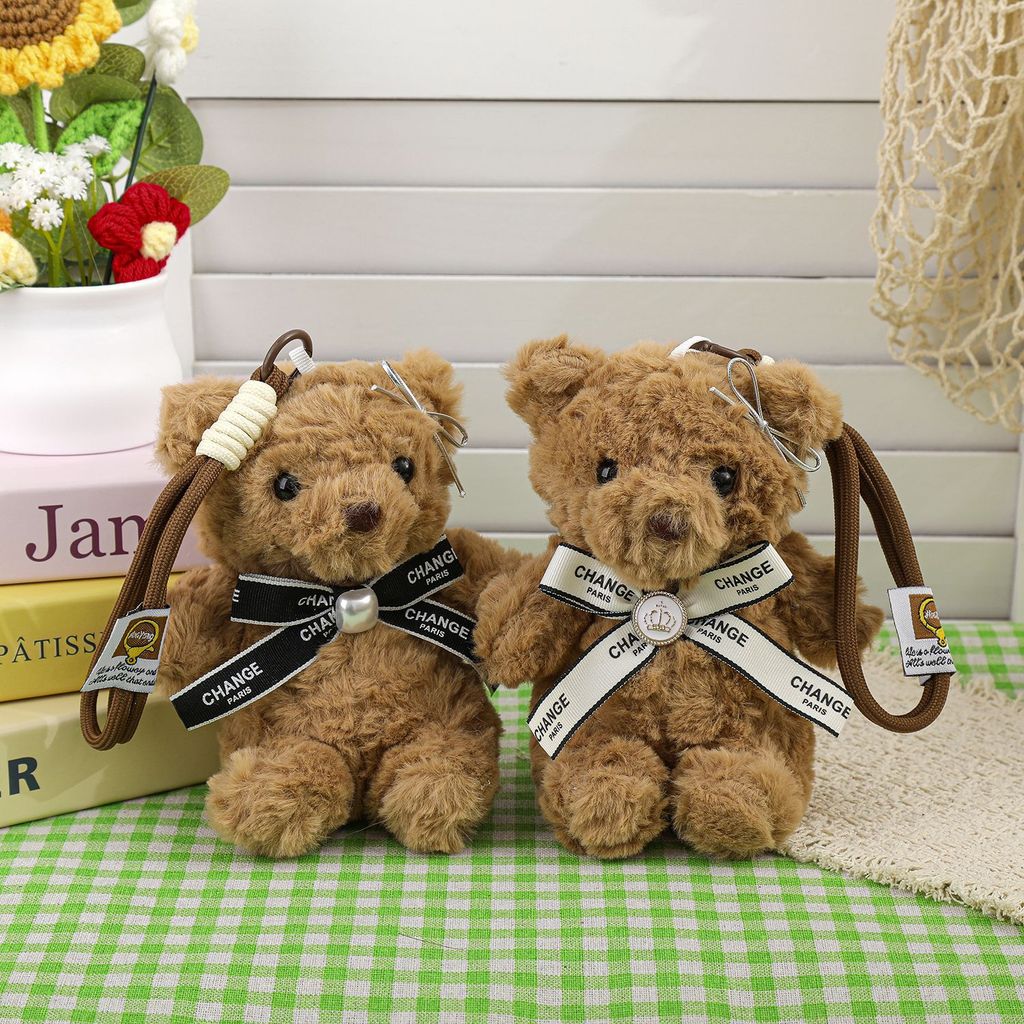 Panda Bear Plush Keychain With Bow For Kids And Teens Gifts