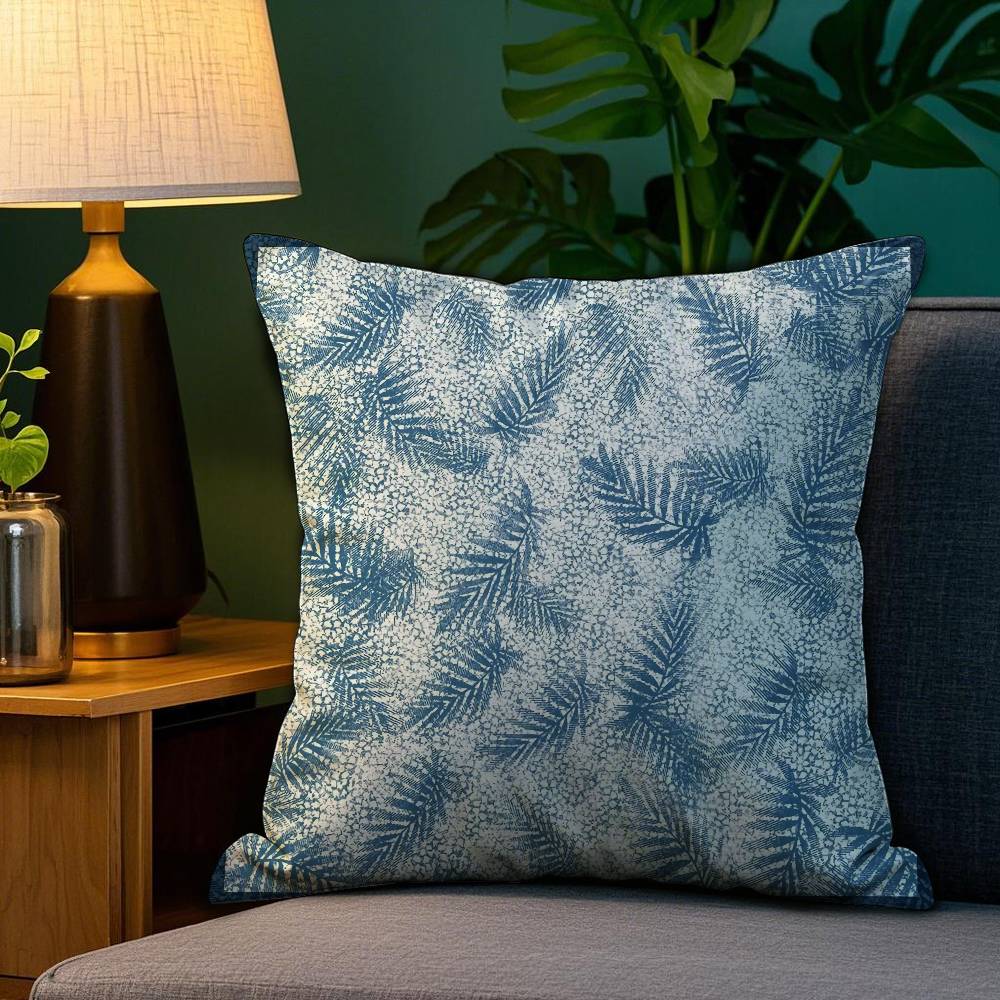 Printing Style Pillow Case Anti-dustmite Pillowcase Invisible Zipper Silky Short Plush Sofa Cushion Cover