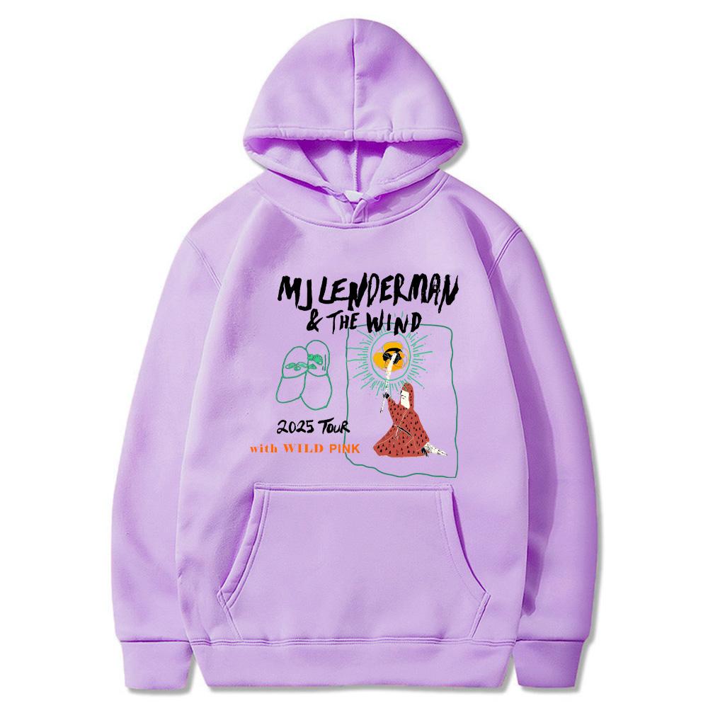 MJ Lenderman Tour 2025 Hoodie Rapper Women Fleece Comfortable Sweatshirt with Pocket Gothic Clothes Casual ComfortablePunk Hoody