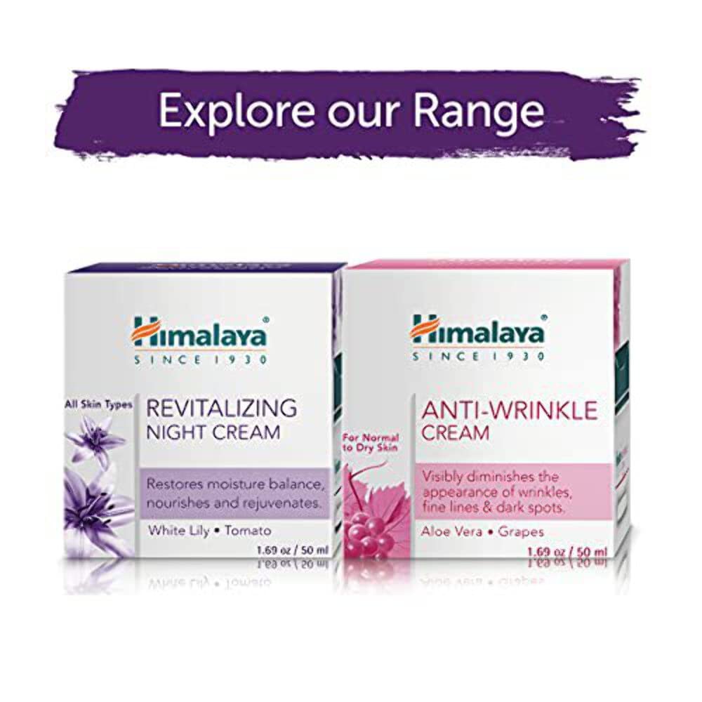 Himalaya Herbals Revitalizing Night Cream For Women 50g – Nourishing Skincare For Soft Glowing Skin & Overnight Moisturizing