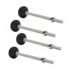 4PCS Leveling Feet Black Color Round Stable 100mm Height Adjustable Furniture Leveling Feet for