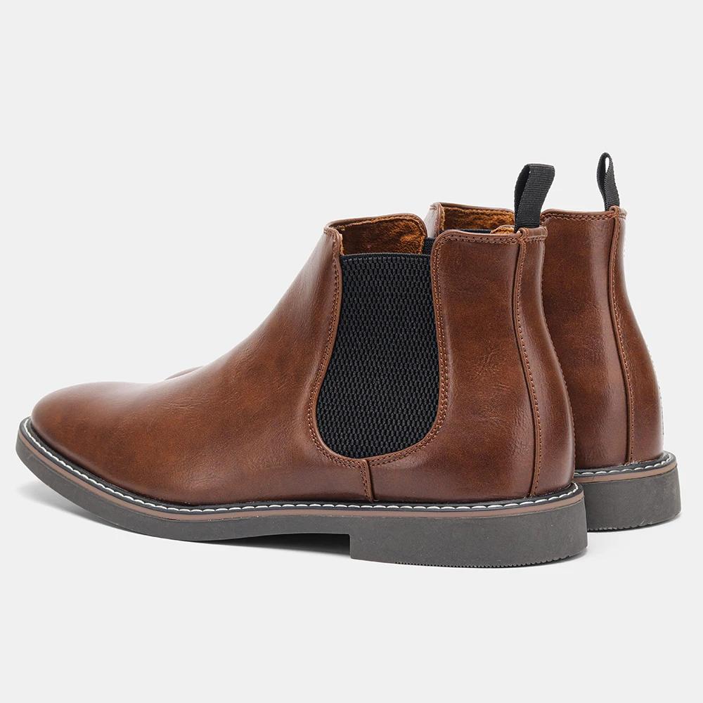 40~46 Men Chelsea Boots Brand Retro Comfortable Fashion Men Boots
