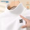 Jeanswest Men's Warm Fleece Semi-High Neck Long Sleeve T-Shirt