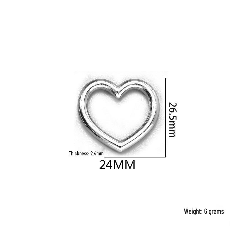 Heart-Lock Gothic Punk Necklace - Stainless Steel Silver Electroplated Cuban Chain