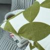 Nordic Geometric Green Embroidered Pillow Case Model Room Soft Ornament Ins Pillow Without Core Premium Durable