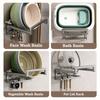 Telescopic Punch-Free Washbasin Storage Rack Wall Mounted No Drill Basin Holder  Bathroom