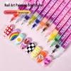 Multi-color 0.5mm Nail Art Graffiti Pen for DIY Line Drawing and Color Painting