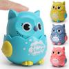 Pet Toys Cute Owl Shaped Press Mechanical Sliding Funny Cat Toy Classic Wind Up Interactive Toys for Puppy Cat  Pet Products