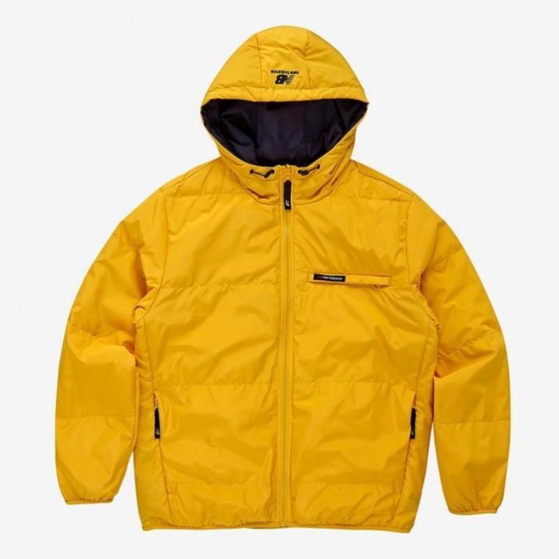 New Balance Unisex Reversible Duck Down Padded Jumper Yellow