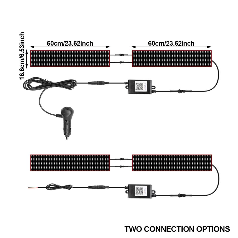 

Дьявольский глаз Грузовик Автомобиль RGB Светодиодная Пиксельная Панель Свет Управление через Приложение Мягкий Складной Окружающий Свет DIY Программируемая Светодиодная Панель Гибкий Дисплей Свет 16.6x60CM