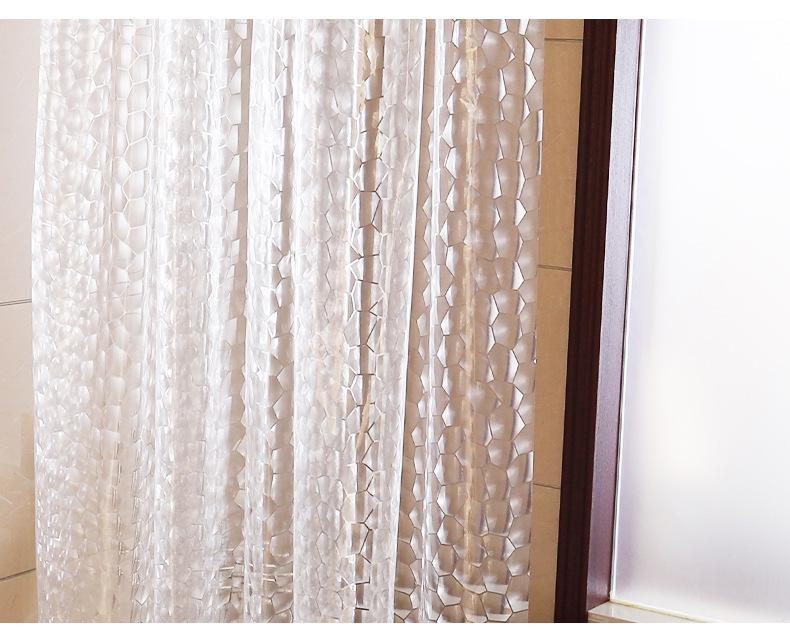 Spot Water Cube PEVA Waterproof & Mildew-Proof Shower Curtain, Bathroom Partition
