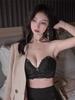 Reggiseno senza spalline pizzo penna loda reggiseno bordo antiscivolo senza ferretto intimo donne seno piccolo raccoglie reggiseno senza spalline
