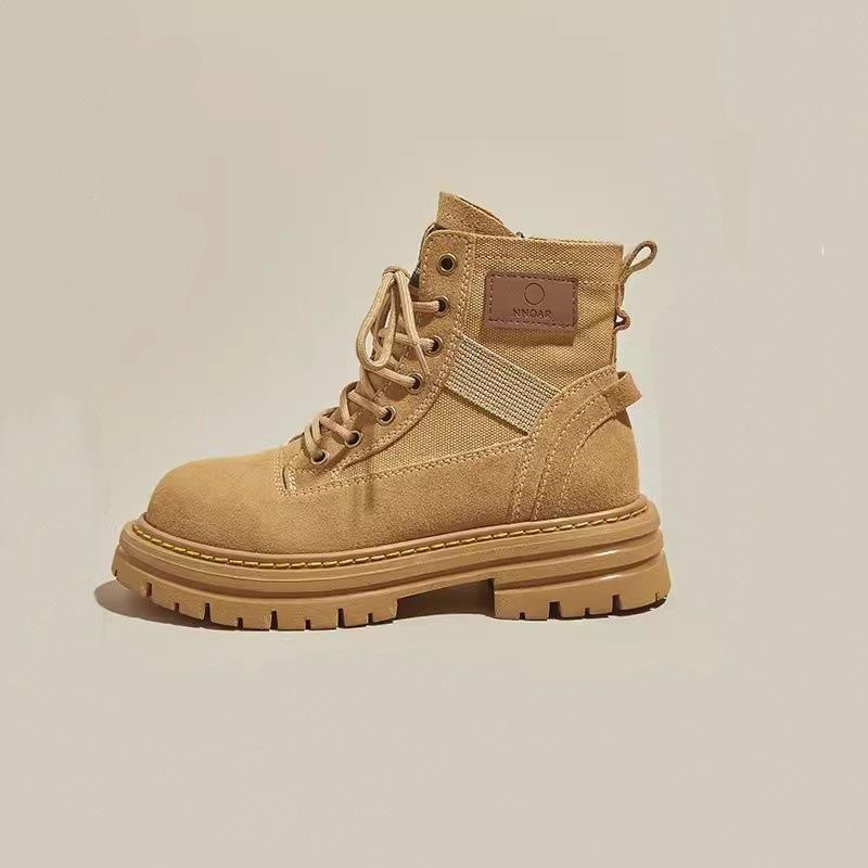 

Женские ботинки Мартин 2025 новая осень ретро увеличивающие рост рабочие ботинки уличные одинарные ботинки популярные на толстой подошве увеличивающие рост короткие ботинки 40