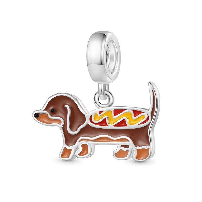 New Copper Dog Lion Cat Pendant Charm Bead Fit Original Pendant Bracelet Women Diy Jewellry Accessories Making
