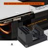 ATX3.0 Power Supply 2VHPWR Turn 180 Degree Angle Connector Male To Female Steering 180 Angle Connector for PCIe5.0 Graphics Card
