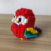 Parrot and Little Bird Building Blocks Toy:Adorable Design Visually Stimulating Desk Dcor Add a Touch of Nature To Your Spac