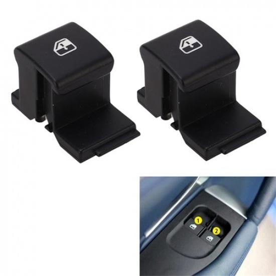 2Pcs Window Master Switch Button Cover For Maserati Gran Turismo 2007-2013 2014