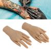 1 Pair Tattoo Practice Hand Reusable Versatile Fake Skin Hand Model for Beginners for Tattoo Training Education